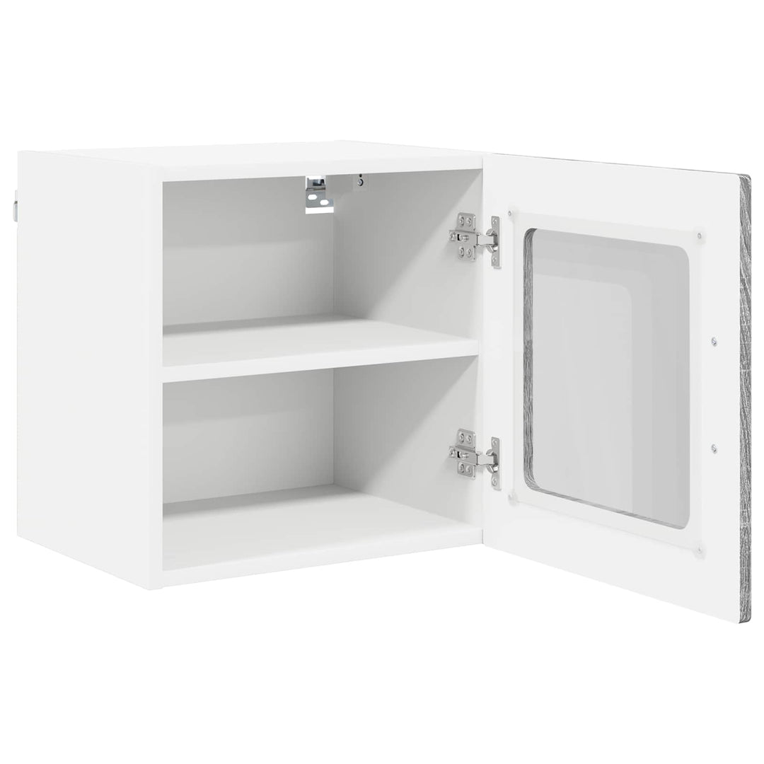 Væglampe Skab PORTO 2 pcs Grå Sonoma 40 x 31 x 40 cm
