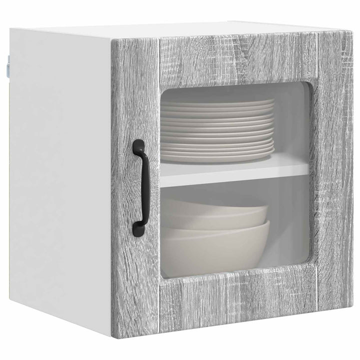 Væglampe Skab PORTO 2 pcs Grå Sonoma 40 x 31 x 40 cm