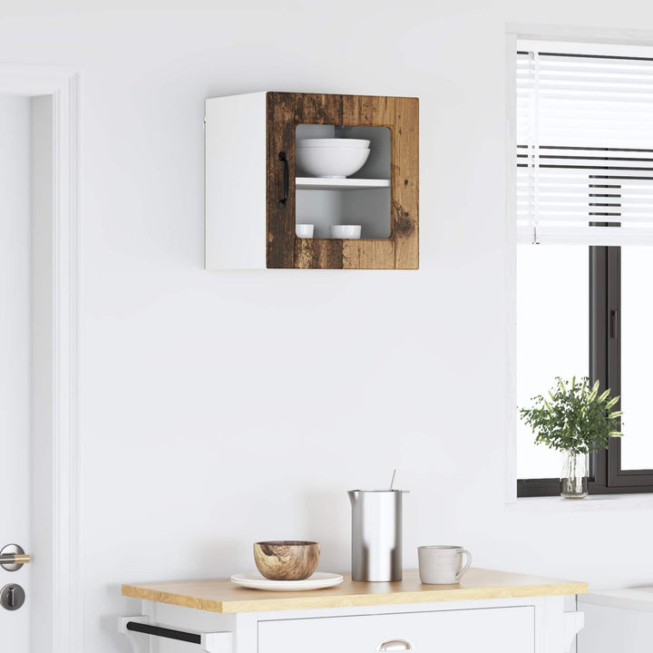 Væglågskab PORTO Gammelt træ 40 x 31 x 40 cm Konstrueret træ