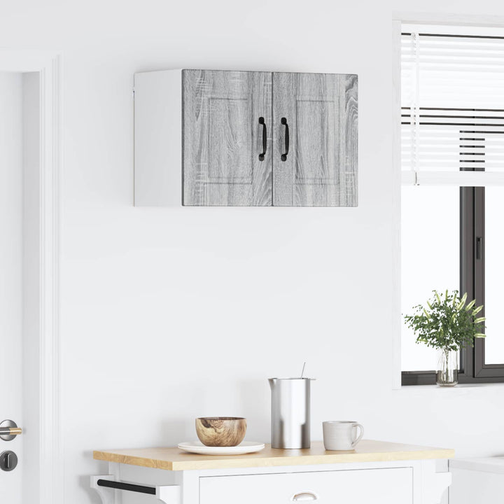 Vægskab PORTO 2 pcs Grå Sonoma 30 x 31 x 40 cm Konstrueret træ