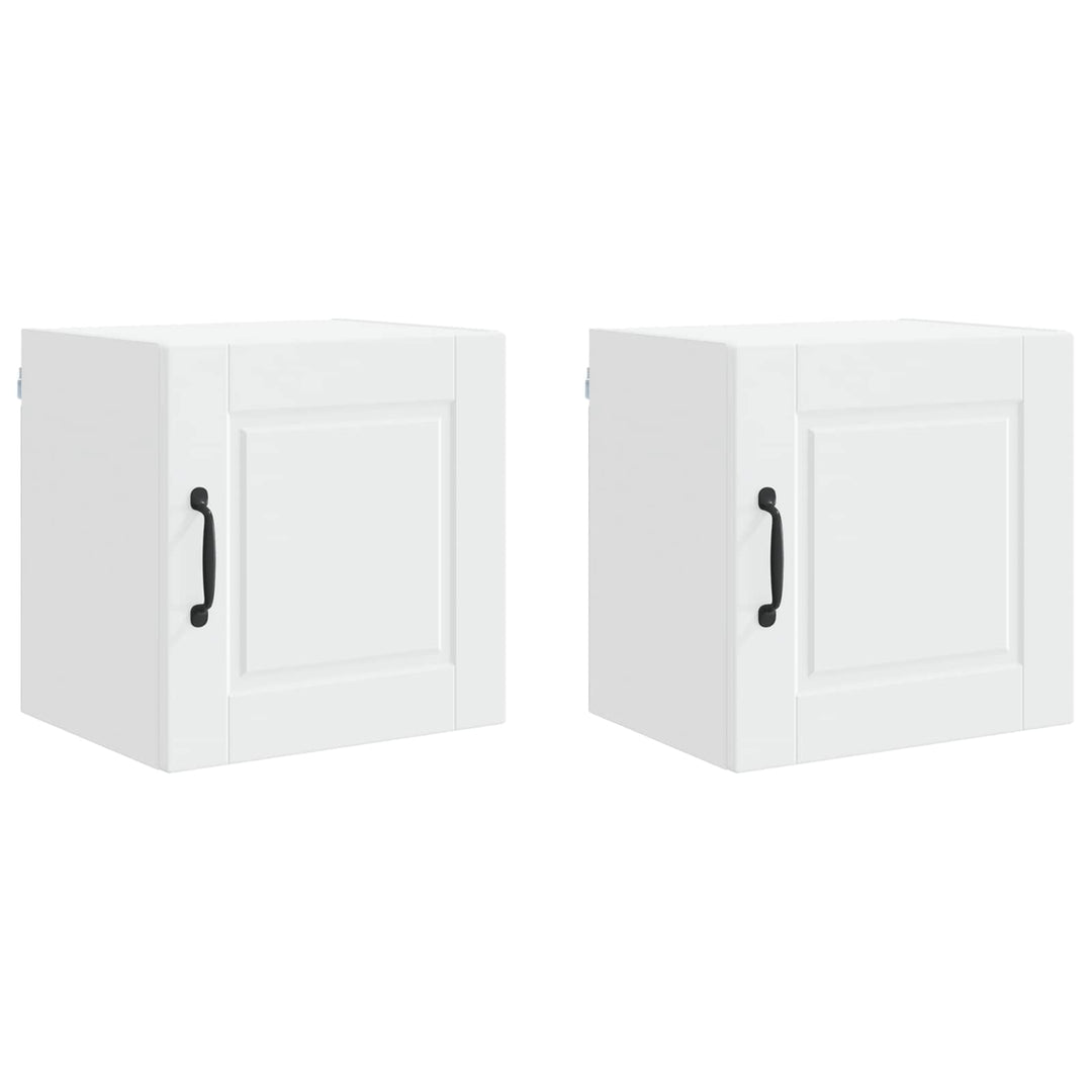 Vægskab PORTO 2 pcs Hvid 40 x 31 x 40 cm Konstrueret træ