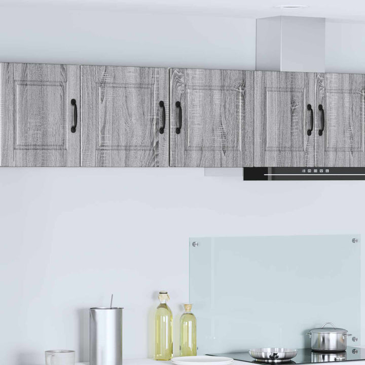 Vægskab PORTO 2 pcs Grå Sonoma 40 x 31 x 40 cm Konstrueret træ