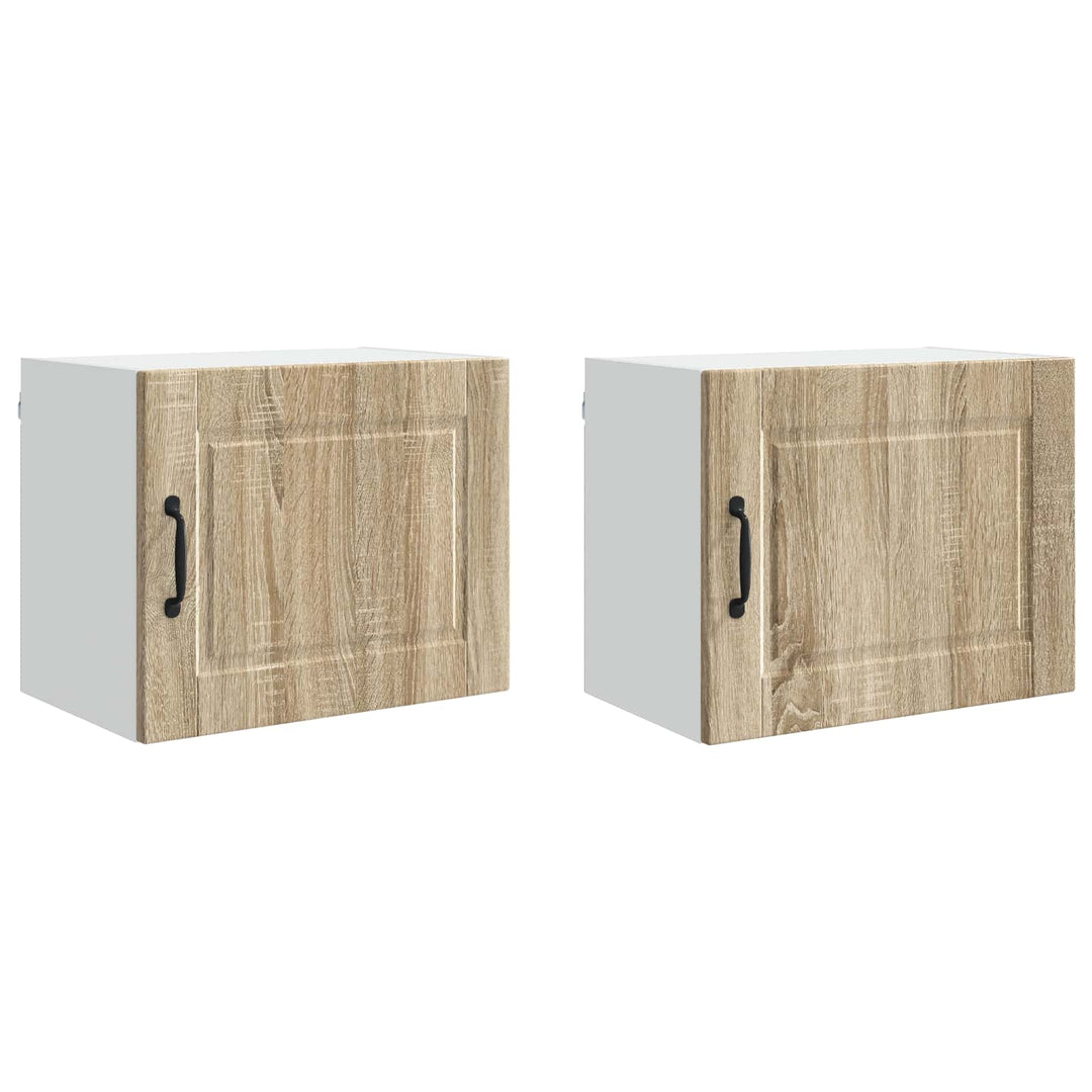 Vægskab PORTO 2 pcs Sonoma eg 50 x 31 x 40 cm Konstrueret træ