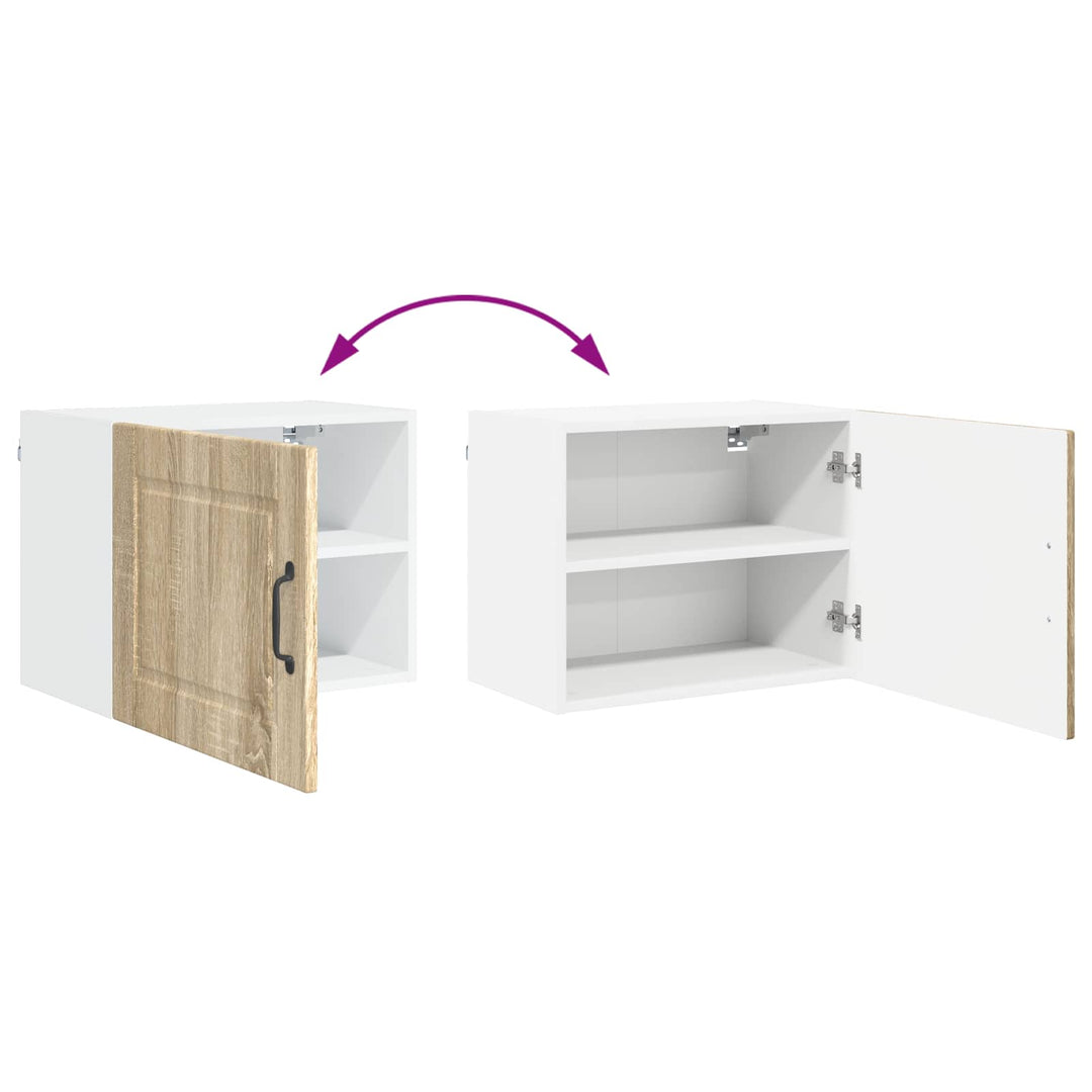 Vægskab PORTO 2 pcs Sonoma eg 50 x 31 x 40 cm Konstrueret træ