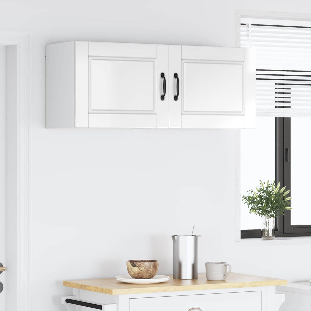 Vægskab PORTO 2 pcs Høj gloss hvid 50 x 31 x 40 cm