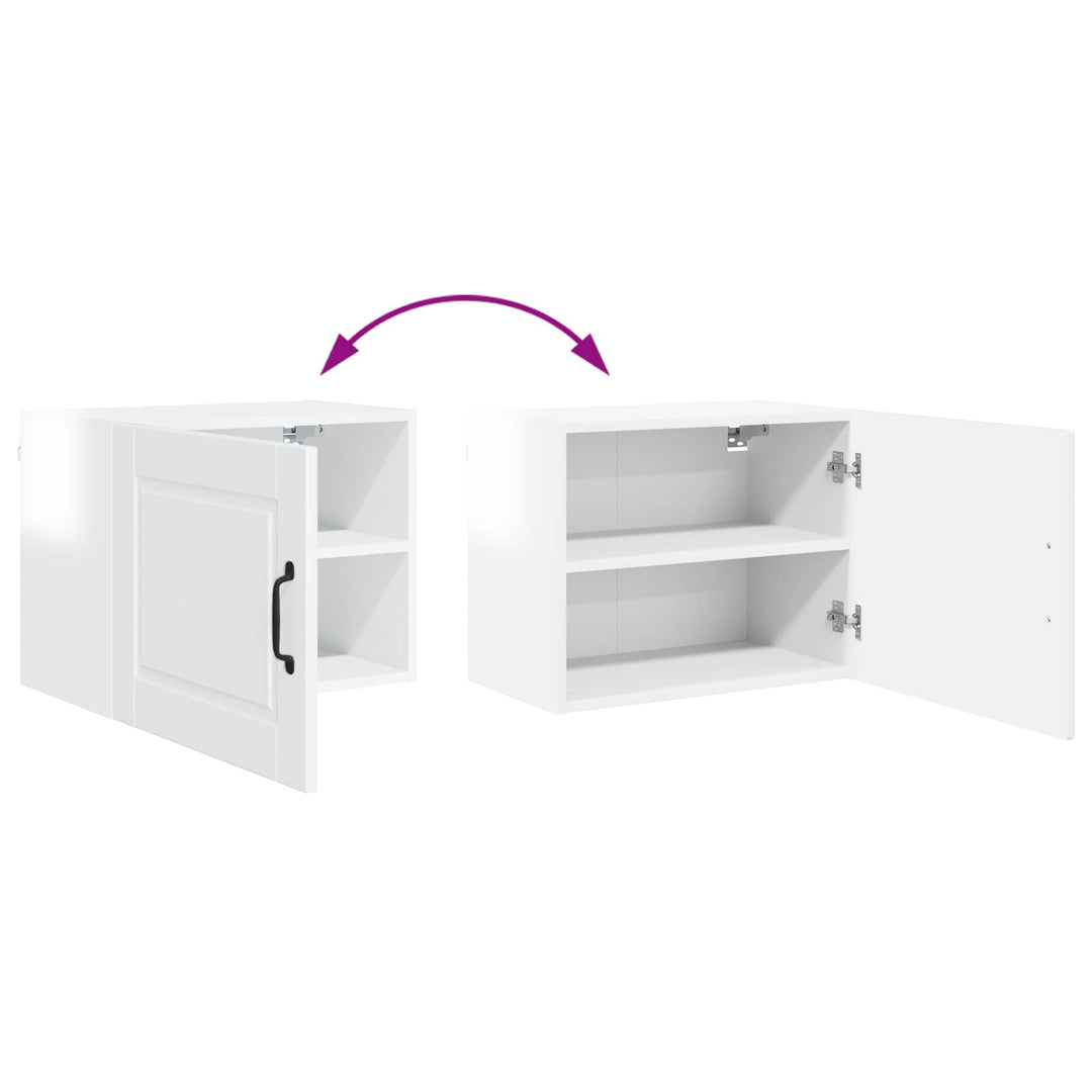Vægskab PORTO 2 pcs Høj gloss hvid 50 x 31 x 40 cm
