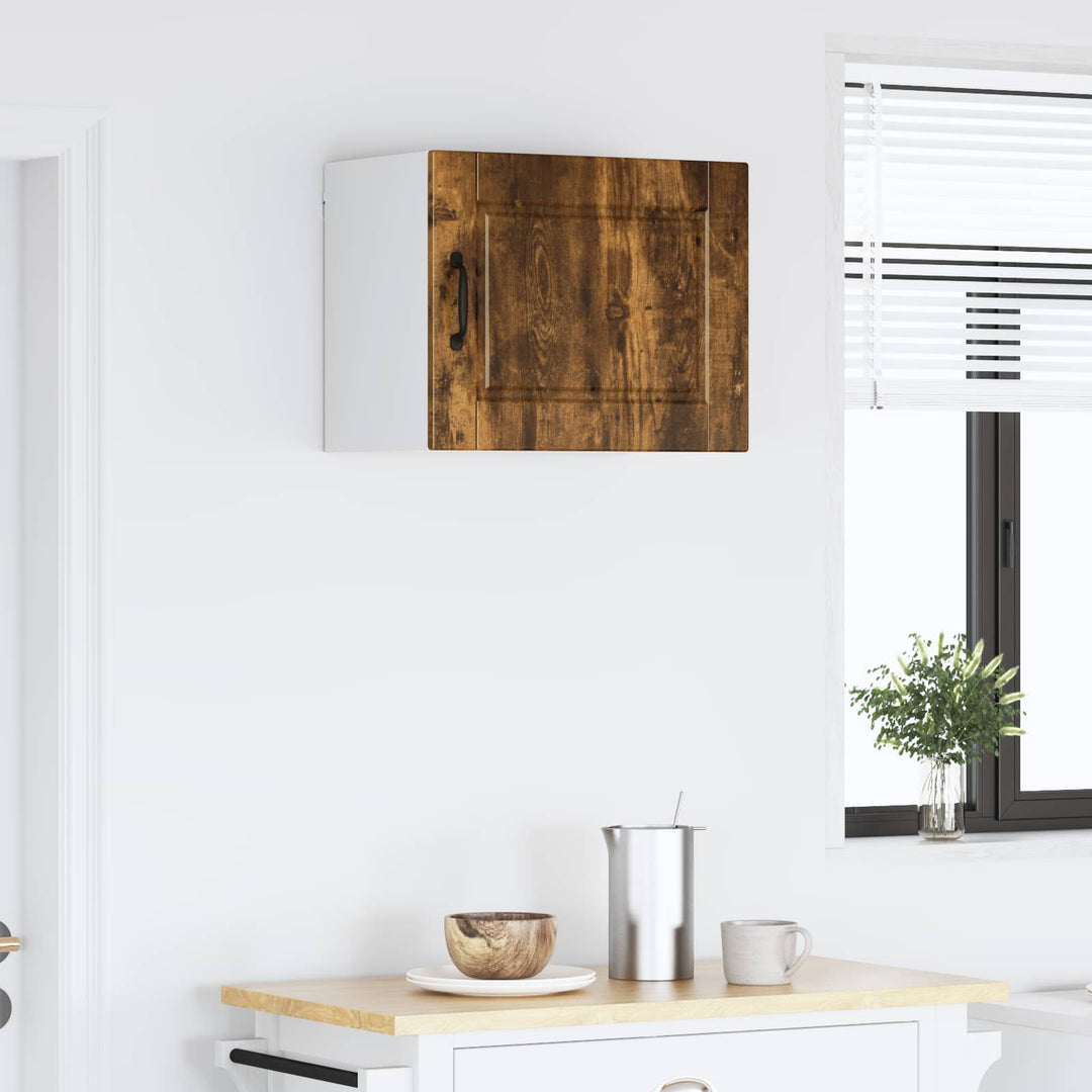 Vægskab PORTO 2 pcs Røget eg 50 x 31 x 40 cm Konstrueret træ