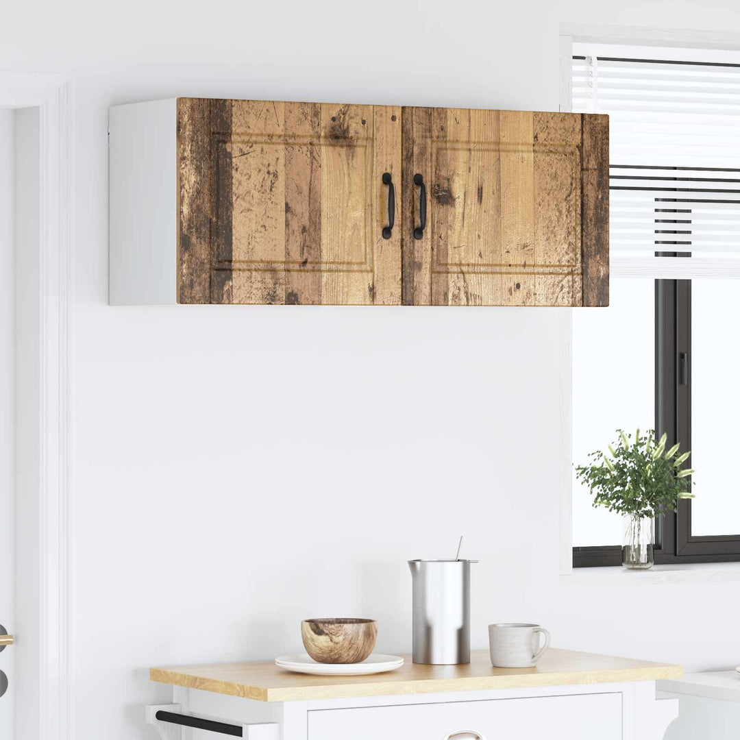 Vægskab PORTO 2 pcs Gammelt træ 50 x 31 x 40 cm Konstrueret træ