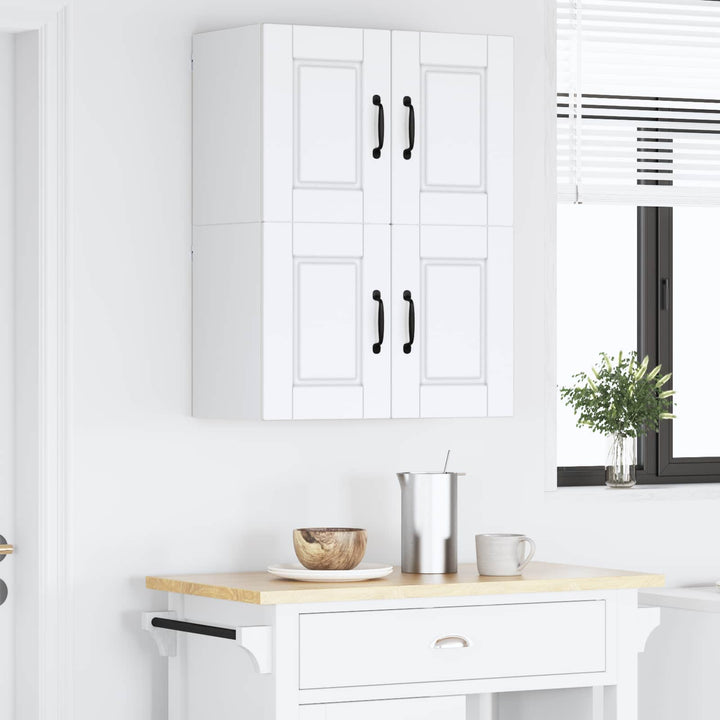 Vægskab PORTO 2 pcs Hvid 60 x 31 x 40 cm Konstrueret træ