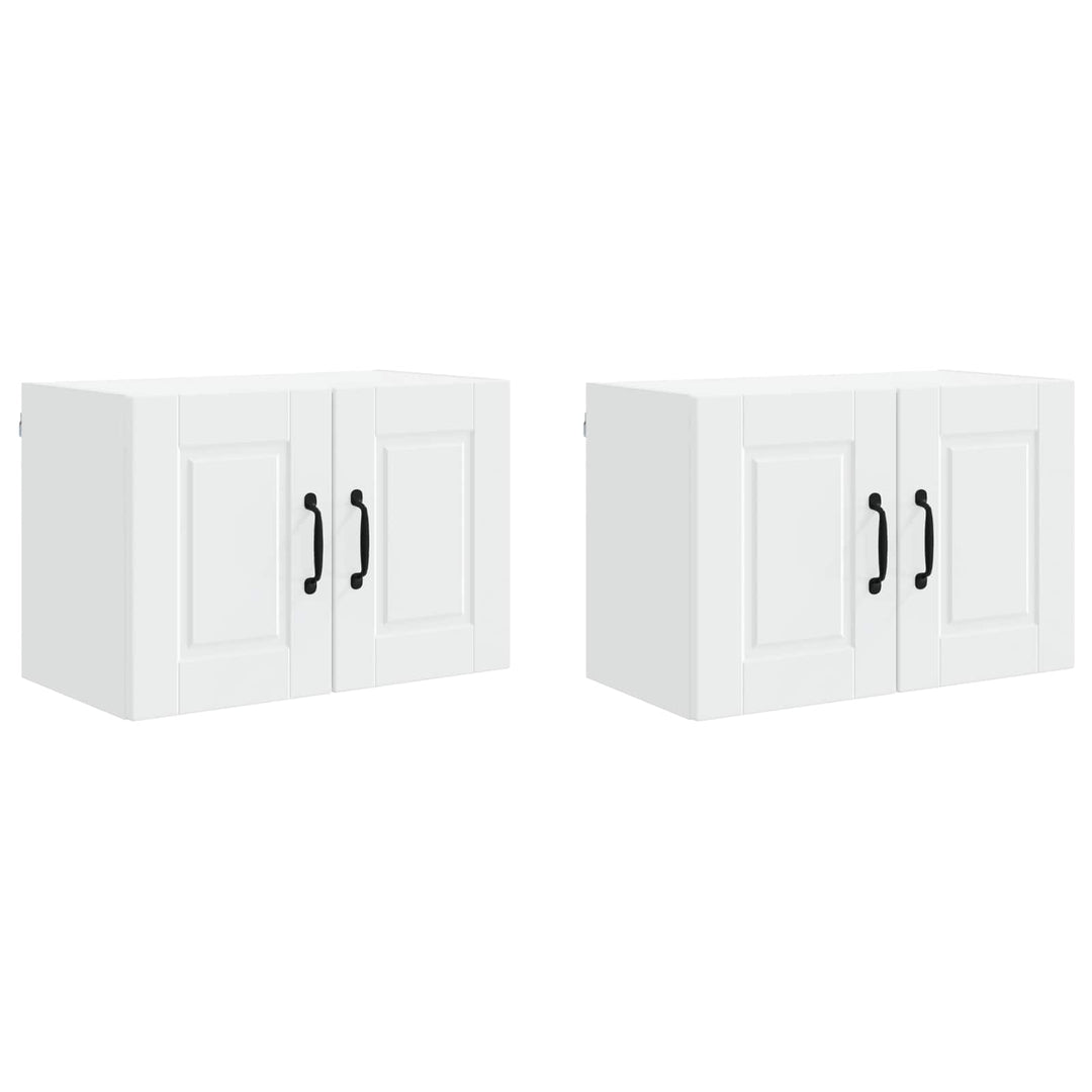 Vægskab PORTO 2 pcs Hvid 60 x 31 x 40 cm Konstrueret træ