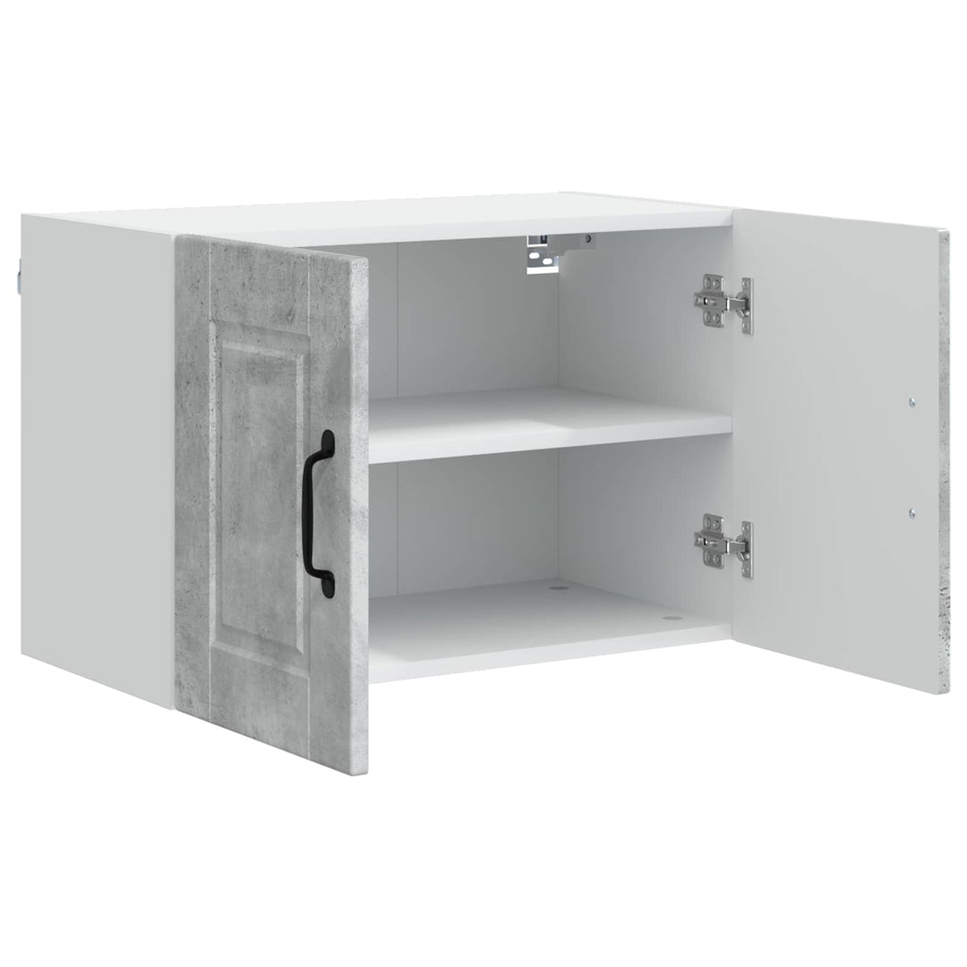 Vægskab PORTO 2 pcs Beton Grå 60 x 31 x 40 cm Konstrueret træ