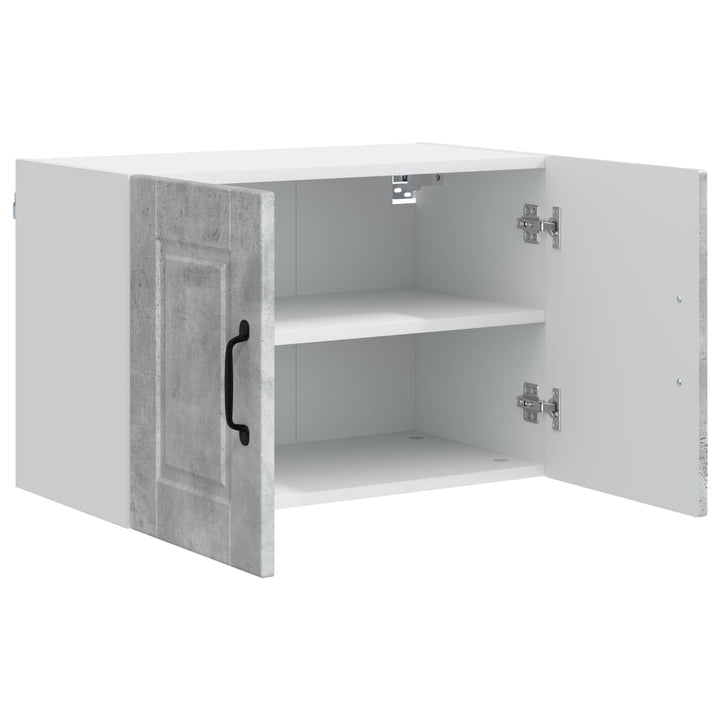 Vægskab PORTO 2 pcs Beton Grå 60 x 31 x 40 cm Konstrueret træ