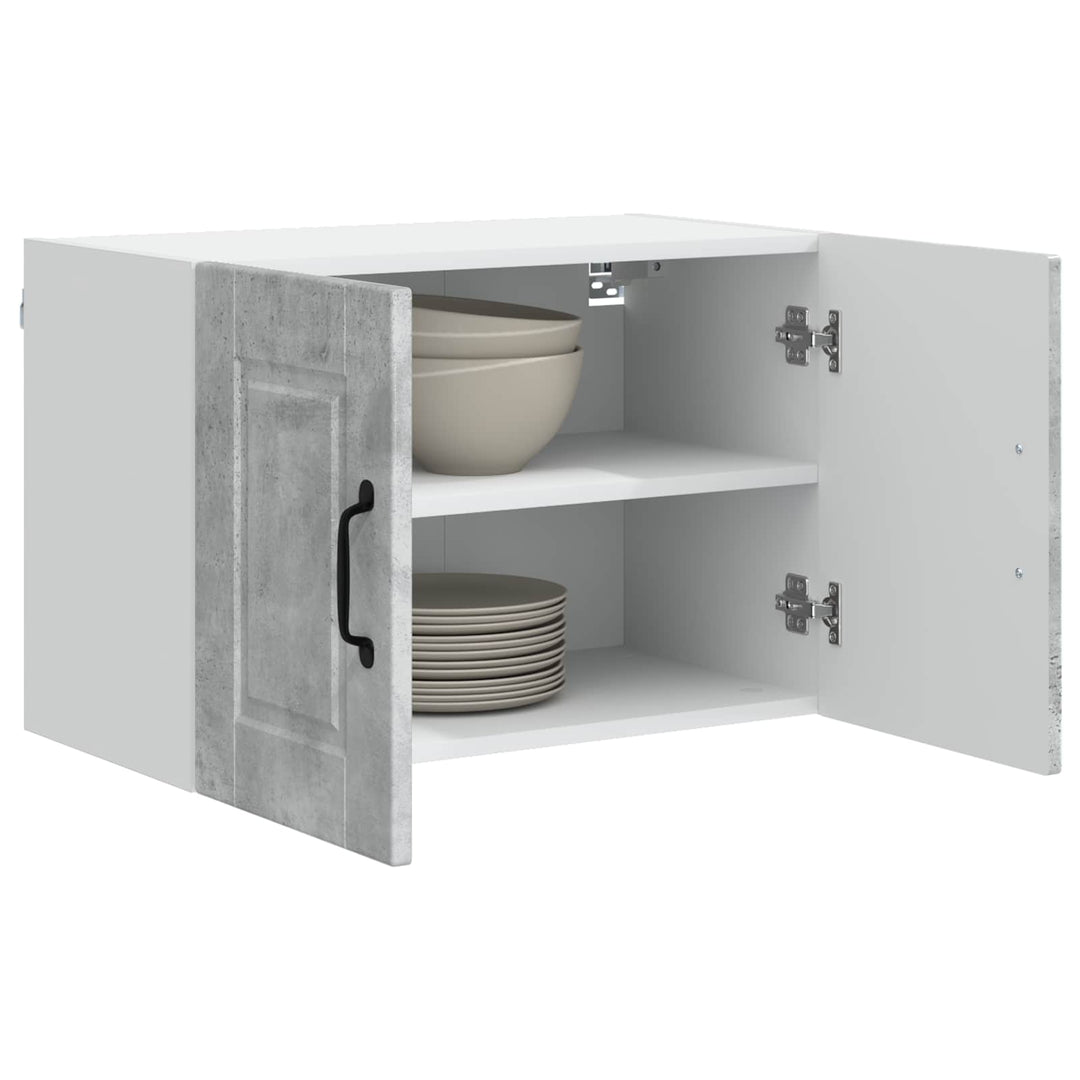 Vægskab PORTO 2 pcs Beton Grå 60 x 31 x 40 cm Konstrueret træ