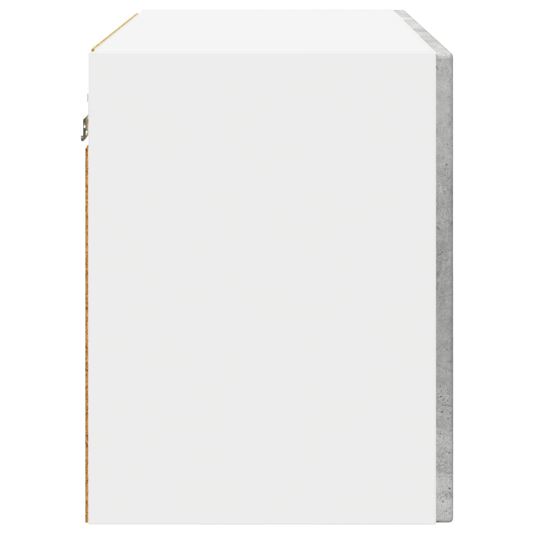 Vægskab PORTO 2 pcs Beton Grå 60 x 31 x 40 cm Konstrueret træ