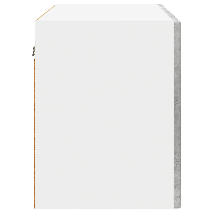 Vægskab PORTO 2 pcs Beton Grå 60 x 31 x 40 cm Konstrueret træ