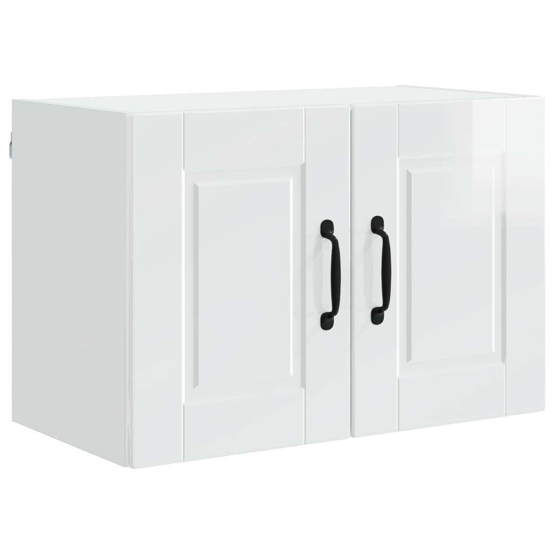 Vægskab PORTO 2 pcs Høj gloss hvid 60 x 31 x 40 cm