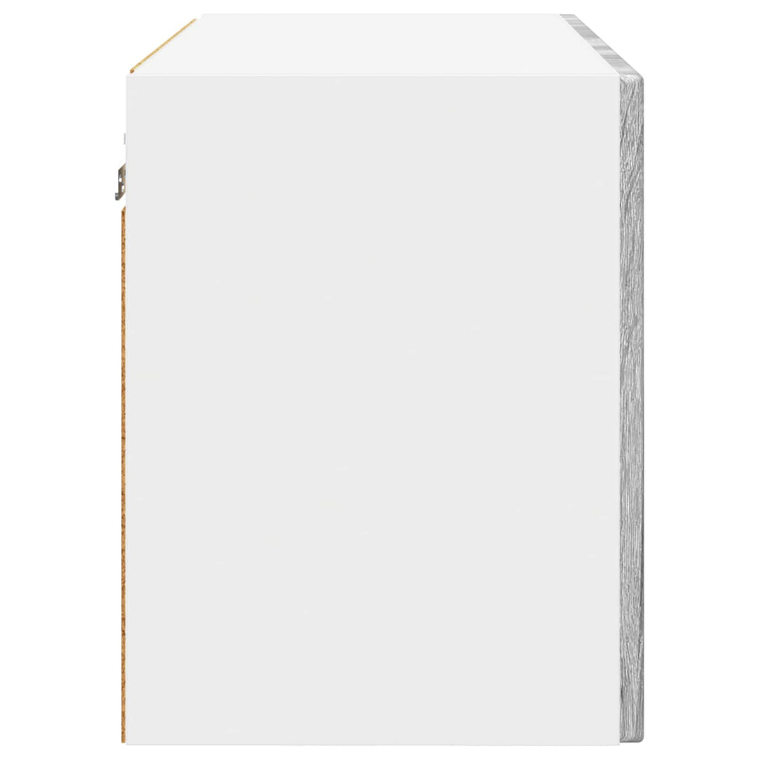 Vægskab PORTO 2 pcs Grå Sonoma 60 x 31 x 40 cm Konstrueret træ