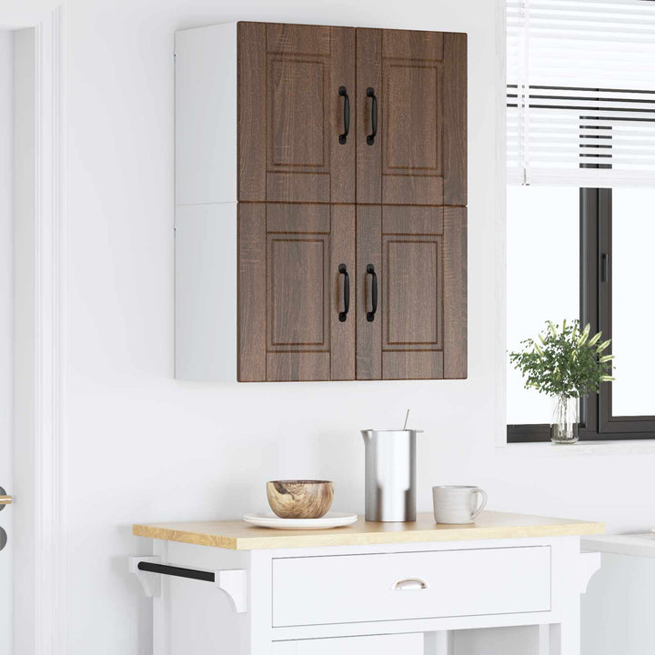 Vægskab PORTO 2 stk. Brun eg Konstrueret træ