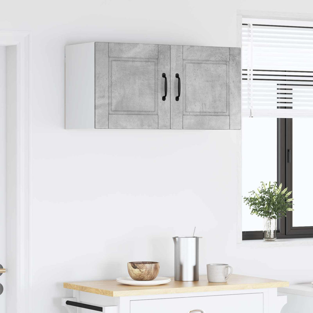 Vægskab PORTO Beton Grå 80 x 31 x 40 cm Konstrueret træ