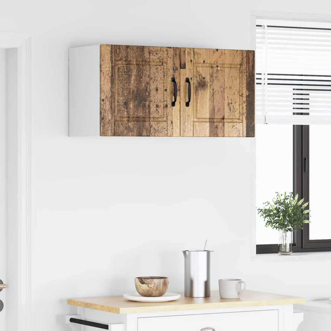 Vægskab PORTO Gammelt træ 80 x 31 x 40 cm Konstrueret træ