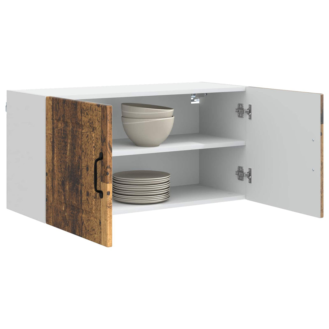 Vægskab PORTO Gammelt træ 80 x 31 x 40 cm Konstrueret træ