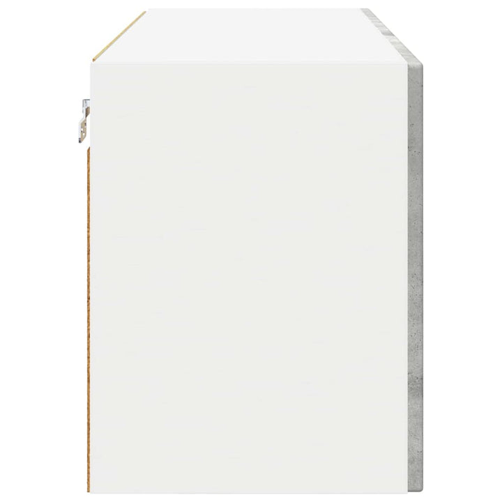 Væglågskab PORTO Beton Grå 80 x 31 x 40 cm Konstrueret træ