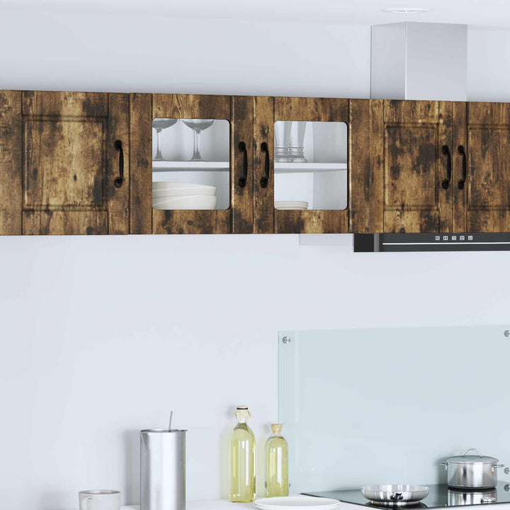 Væglågskab PORTO Røget eg 80 x 31 x 40 cm Konstrueret træ