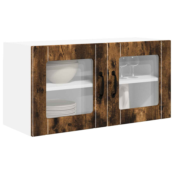 Væglågskab PORTO Røget eg 80 x 31 x 40 cm Konstrueret træ