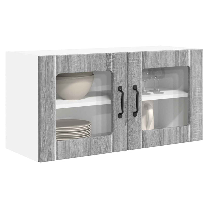 Væglågskab PORTO Grå Sonoma 80 x 31 x 40 cm Konstrueret træ