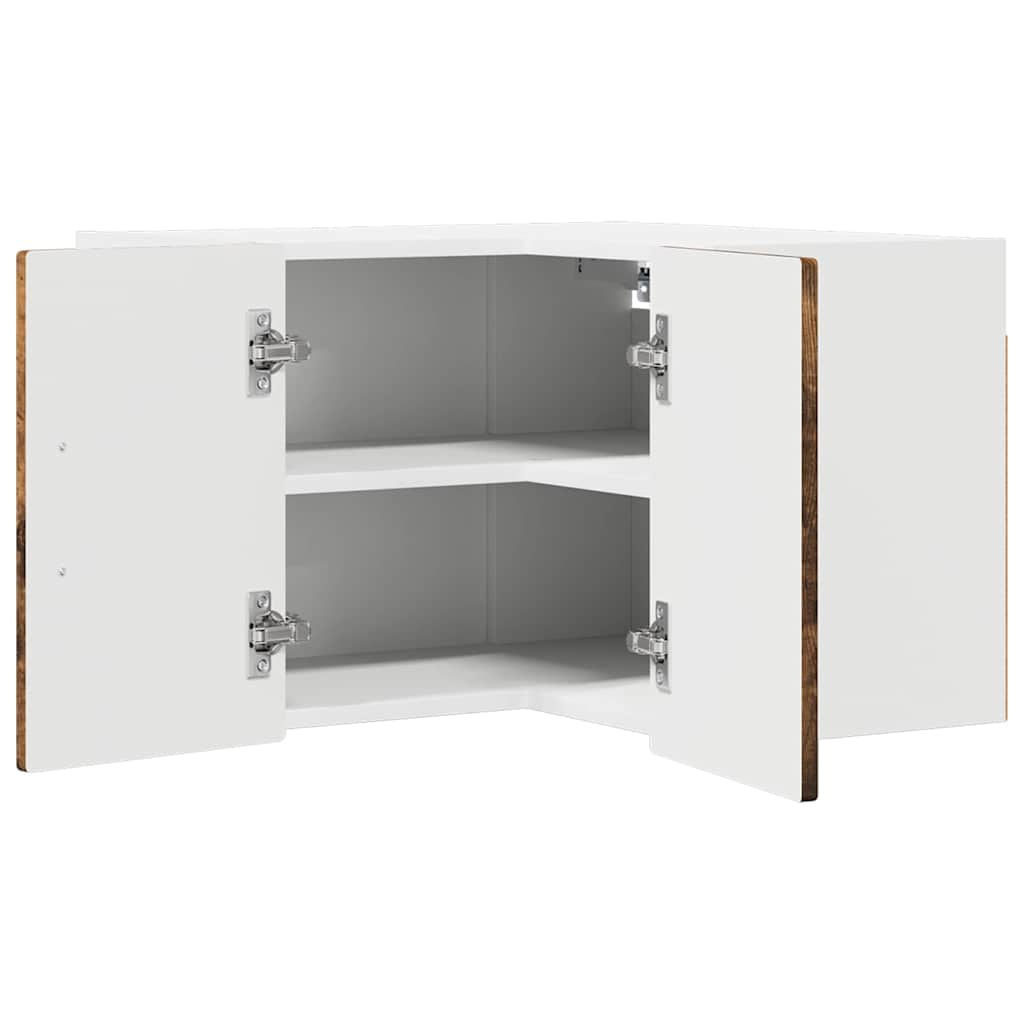 Væg hjørneskab PORTO Røget eg 57 x 57 x 40 cm Konstrueret træ