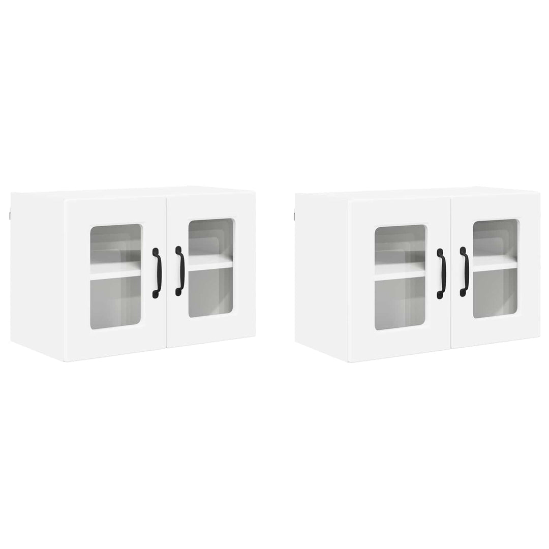 Væglågskab PORTO 2 pcs Hvid 60 x 31 x 40 cm Konstrueret træ