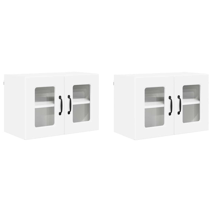 Væglågskab PORTO 2 pcs Hvid 60 x 31 x 40 cm Konstrueret træ