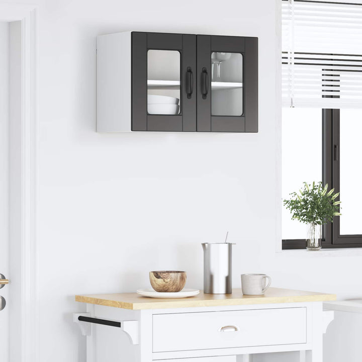 Væglågskab PORTO Sort 60 x 31 x 40 cm Konstrueret træ