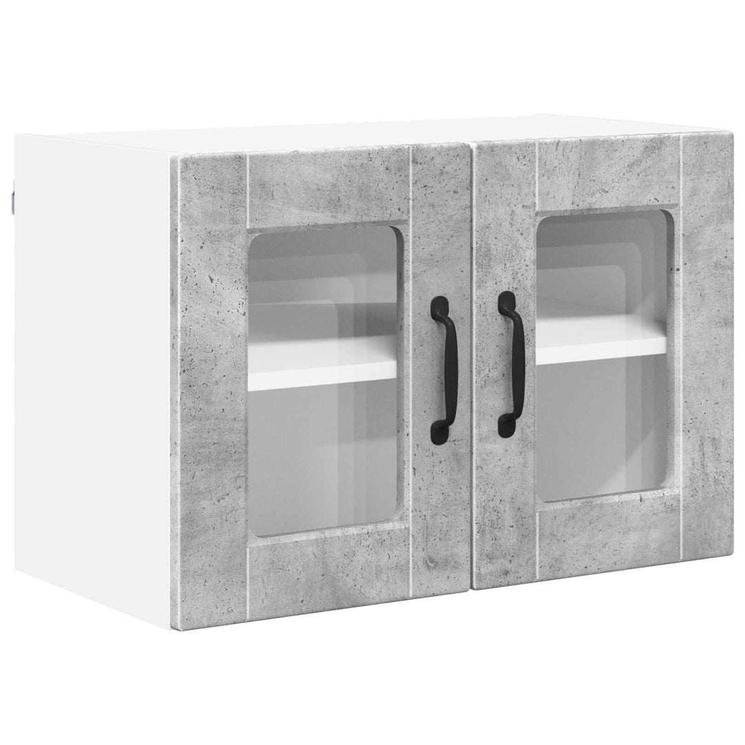 Væglågskab PORTO 2 pcs Beton Grå 60 x 31 x 40 cm