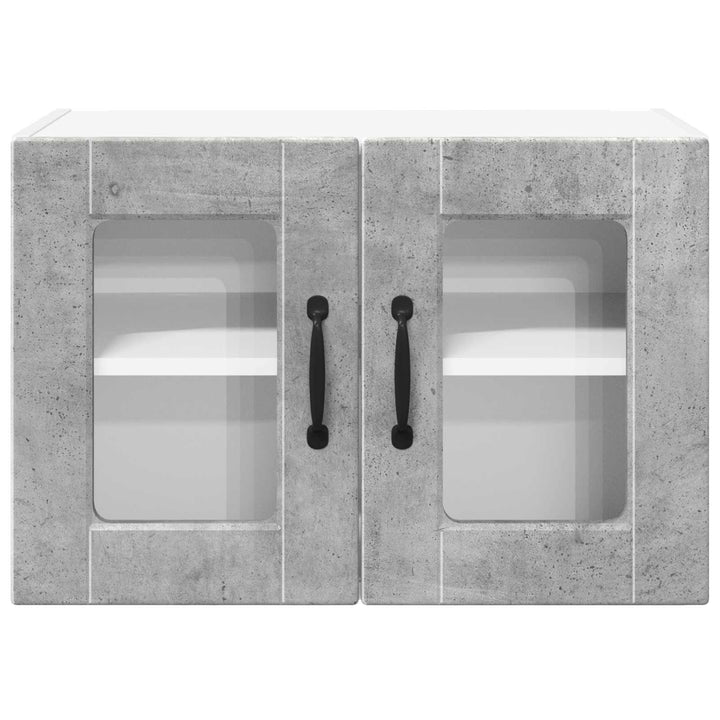 Væglågskab PORTO 2 pcs Beton Grå 60 x 31 x 40 cm