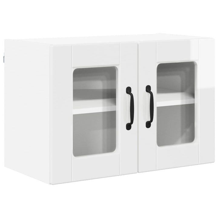 Væglågskab PORTO 2 pcs Høj gloss hvid 60 x 31 x 40 cm