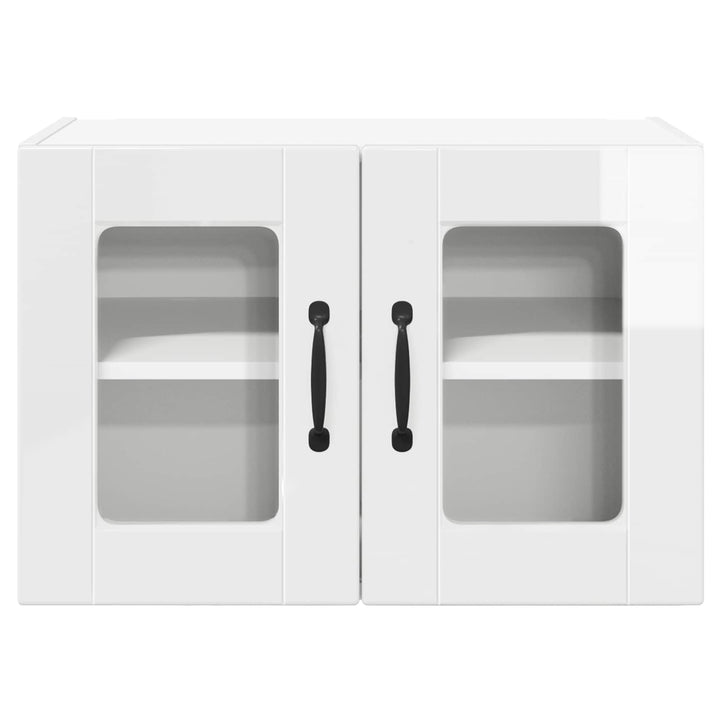 Væglågskab PORTO 2 pcs Høj gloss hvid 60 x 31 x 40 cm