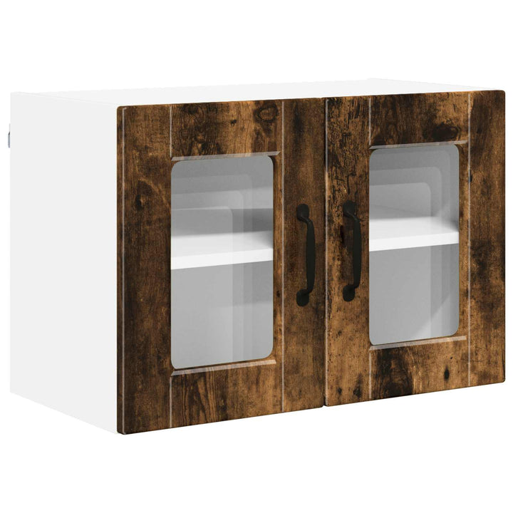 Væglågskab PORTO 2 pcs Røget eg 60 x 31 x 40 cm Konstrueret træ