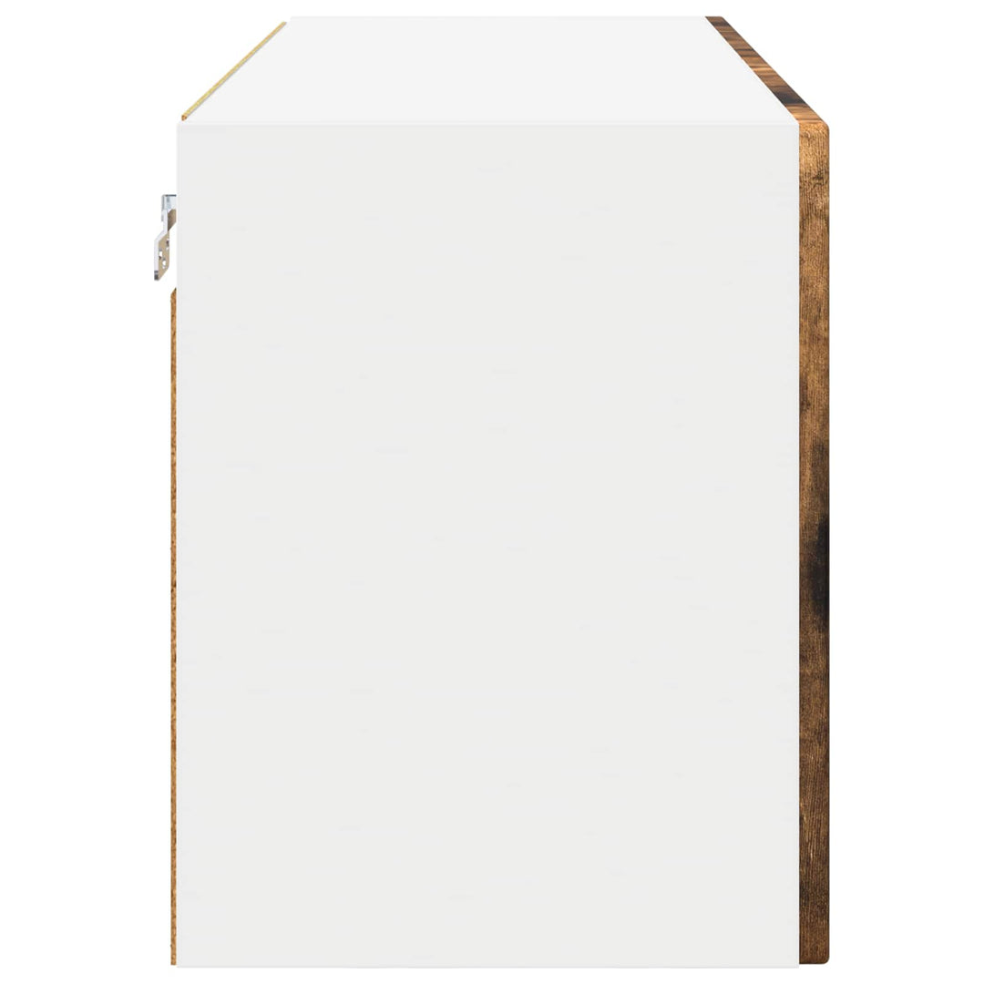 Væglågskab PORTO 2 pcs Røget eg 60 x 31 x 40 cm Konstrueret træ