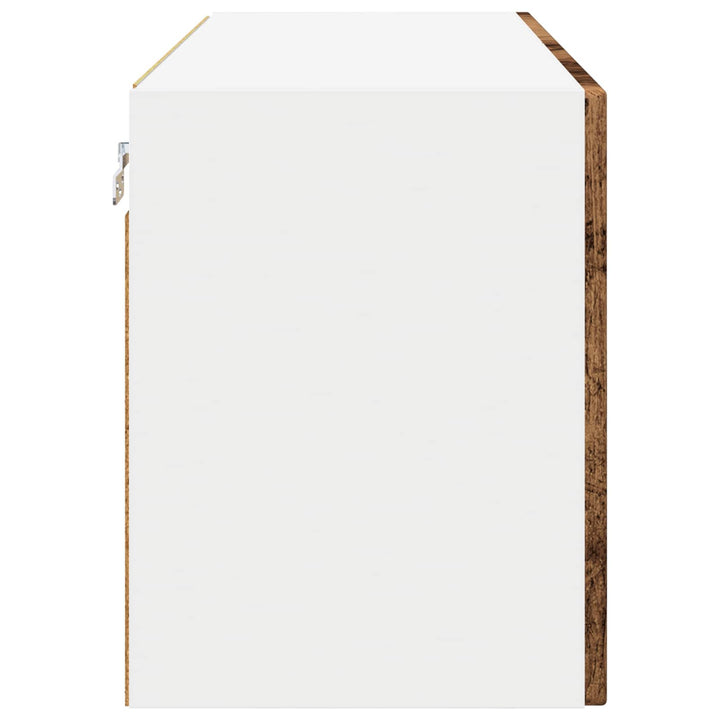 Væglågskab PORTO 2 pcs Gammelt træ 60 x 31 x 40 cm