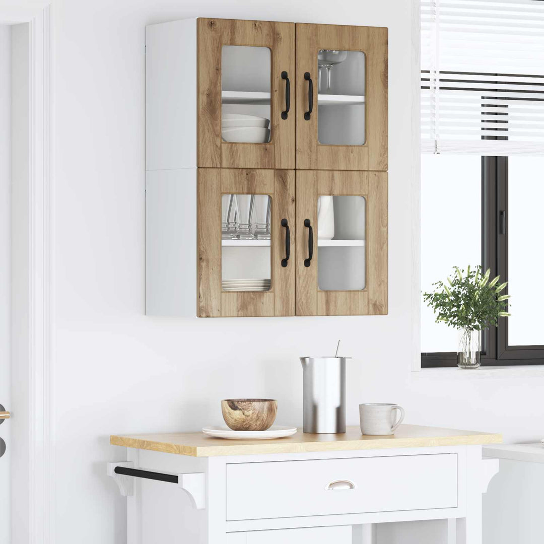 Væglågskab PORTO 2 pcs Artisan Egetræ 60 x 31 x 40 cm