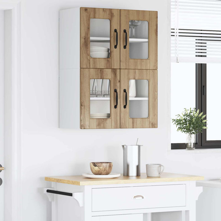 Væglågskab PORTO 2 pcs Artisan Egetræ 60 x 31 x 40 cm