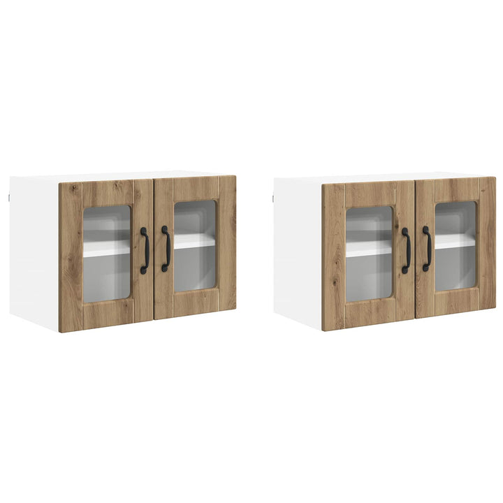 Væglågskab PORTO 2 pcs Artisan Egetræ 60 x 31 x 40 cm