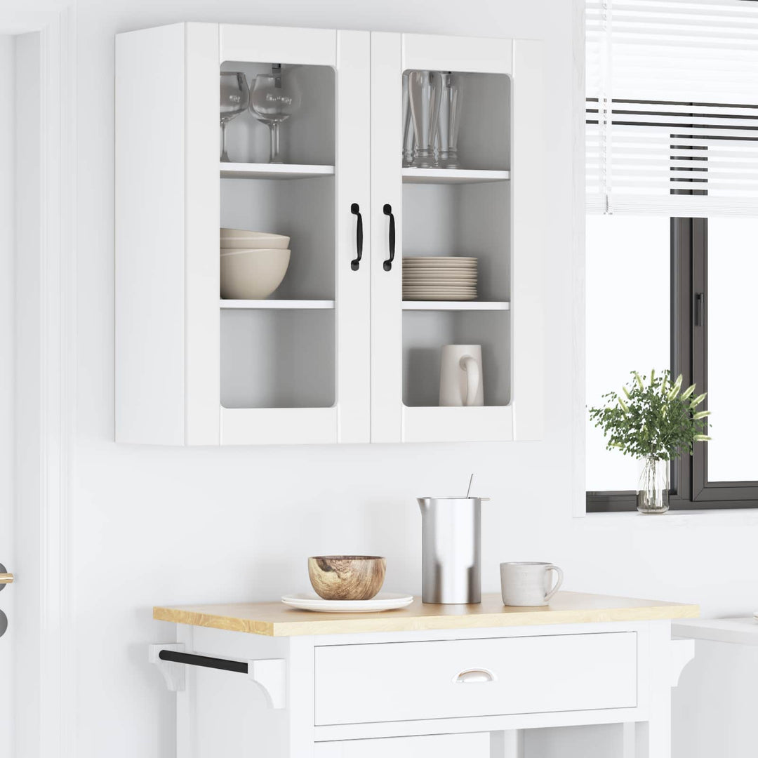 Væglågskab PORTO 2 pcs Hvid 40 x 31 x 80 cm Konstrueret træ