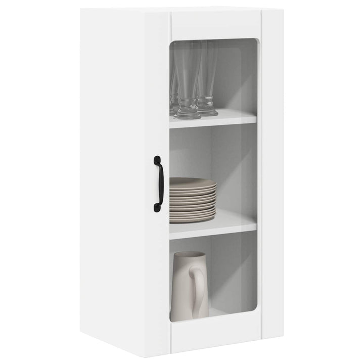 Væglågskab PORTO 2 pcs Hvid 40 x 31 x 80 cm Konstrueret træ
