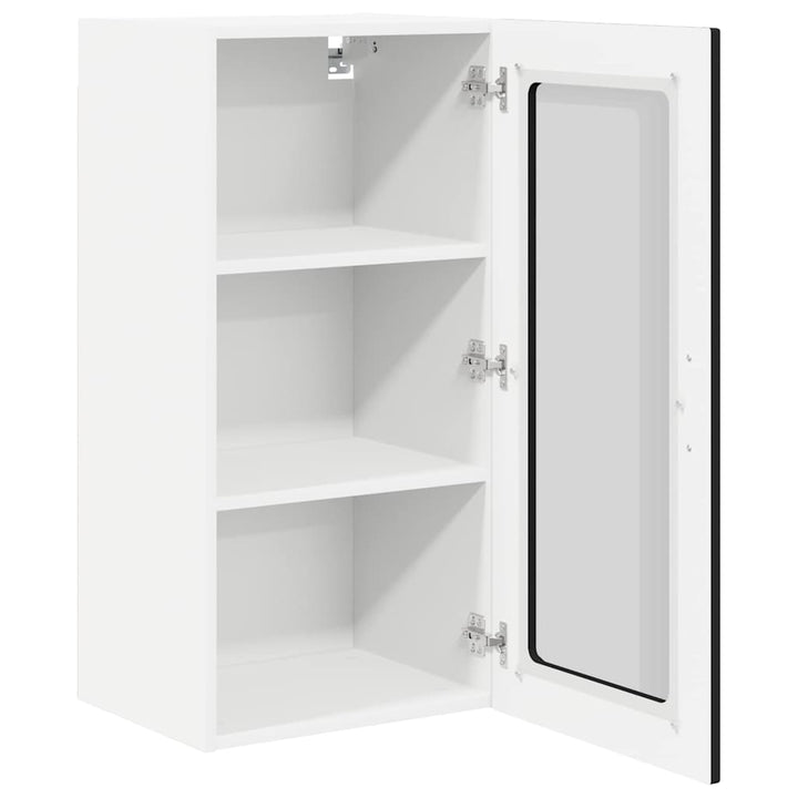 Væglampe Skab PORTO 2 pcs Sort 40 x 31 x 80 cm Konstrueret træ
