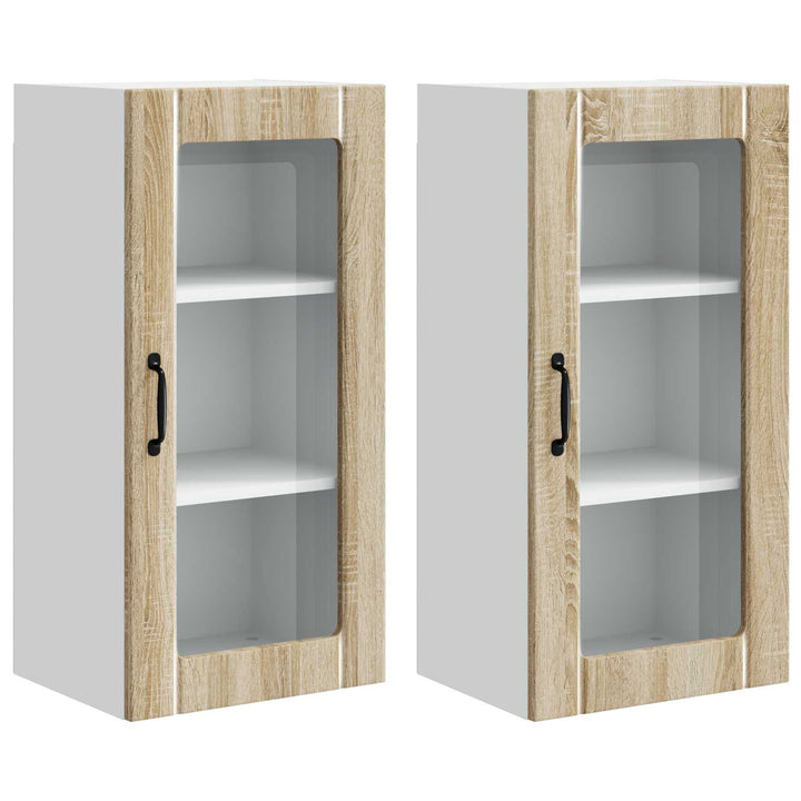 Væglågskab PORTO 2 pcs Sonoma eg 40 x 31 x 80 cm