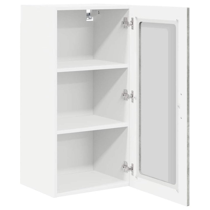 Væglågskab PORTO 2 pcs Beton Grå 40 x 31 x 80 cm