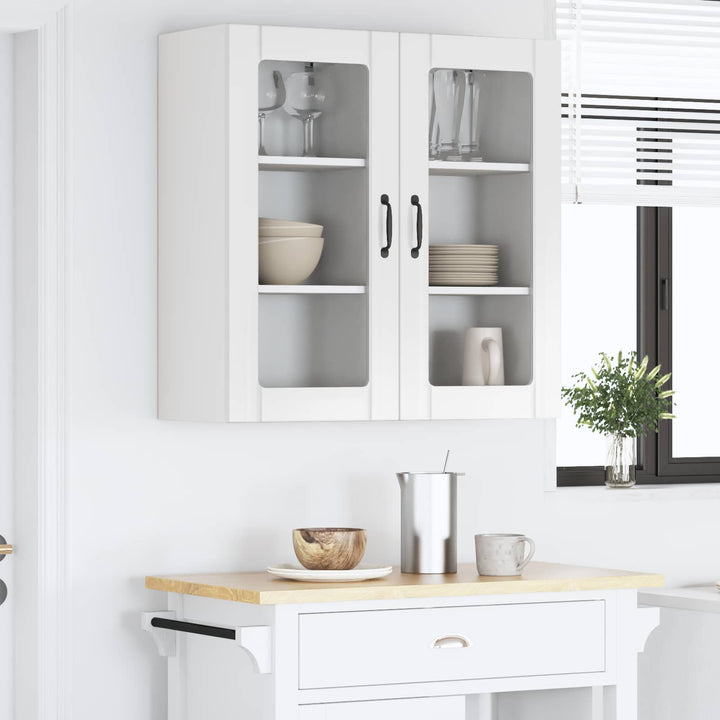 Væglågskab PORTO 2 pcs Høj gloss hvid 40 x 31 x 80 cm