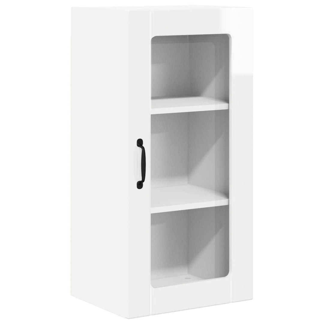 Væglågskab PORTO 2 pcs Høj gloss hvid 40 x 31 x 80 cm